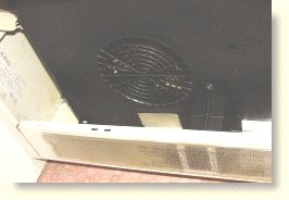 blick in den Schacht einer Dunstabzugshaube