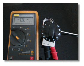 Thermostat in 0 Stellung