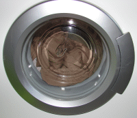 Bullauge einer Waschmaschine