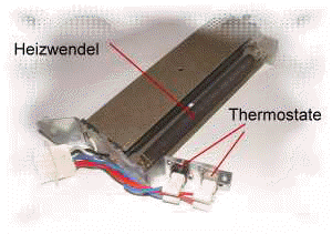 Foto einer Wäschetrockner Heizung