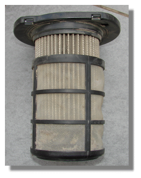 Filter eines beutellosen Staubsauger