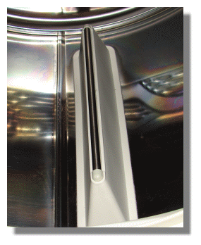 Feuchtesensor in Trommelrippe