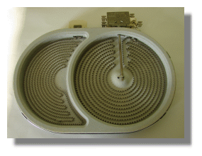 Strahlungsheizkörper 2 Kochzonen